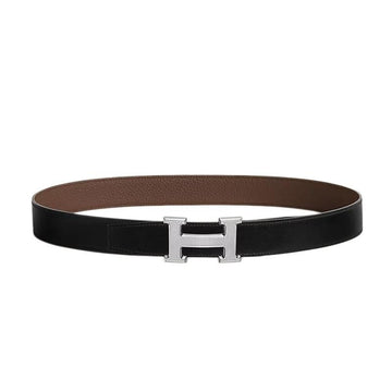 HERMES Gürtel mit Guillochee-Beschlägen 32mm, wendbares Lederband für Herren 95 Nougat Schokolade H073967CAAB095 158408627 [P]