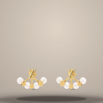 LOUIS VUITTON ミニグラムパールイヤリング 158401224 [P]