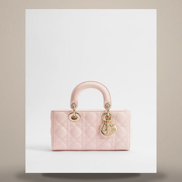 LOUIS VUITTON Lady D-Joy Kleine Tasche Powder Pink Cannage Lammleder 158408854 [P]