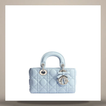 Louis Vuitton Lady Dior Mini Joy Bag Ice Blue Cannage Lambskin M0636PUQA_M39Z 158408867 [P]