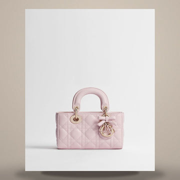 LOUIS VUITTON Dior Lady D-Joy Mini Tasche Rose Tendresse Cannage Lammleder 158408873 [P]