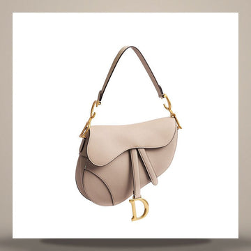 LOUIS VUITTON Saddle Strap Bag aus graingem Kalbsleder in Puderbeige M0455CBAA_M51U 158408883 [P]