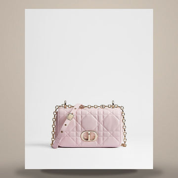 LOUIS VUITTON Soft Dior Caro Bag Small Rose Tendre Macro Cannage Rindsleder 158408901 [P]