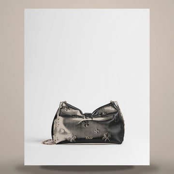 Louis Vuitton Bow Bag Small Black Clover Embroidery Lambskin M0715OUJA_M911 158408932 [P]