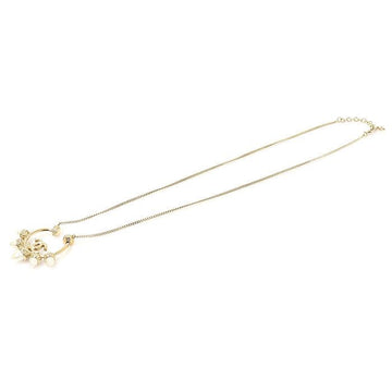 CHANEL Gold Metal Cubic CC Logo Pearl Long Necklace AB7643 22C 158409256 [P]