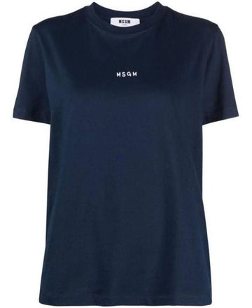 MSGM Micro Brushed Logo Short Sleeve T-Shirt 152204791 [P]