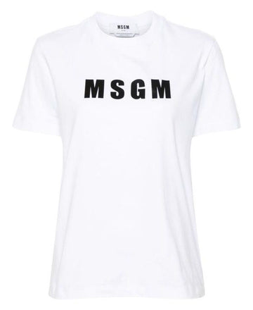 MSGM ロゴプリント半袖Tシャツ 3641MDM92 247002 01 152204795 [P]