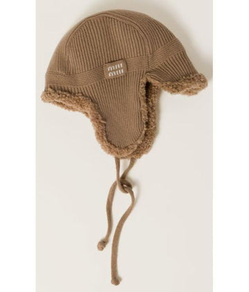 Miu Miu Wool Cashmere Shearing Trapper Hat 152206298 [P]