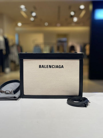 BALENCIAGA Canvas Clutch Crossbody Bag 339937 158409829 [P]