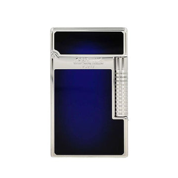 S.T. Dupont Lighter C23013 Le Grand Dark Blue Silver Lighter 121291165 [P]