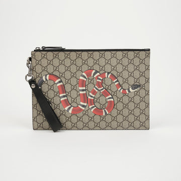 GUCCI Kingsnake Canvas Clutch 158334803 [P]