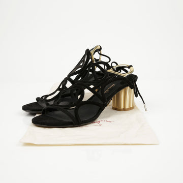 Salvatore Ferragamo Gancini Vinchi Cutout Sandals 158335668 [P]