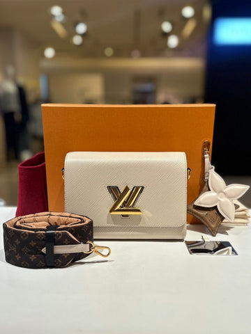 Louis Vuitton Twist MM Shoulder Bag with Gold Tone Hardware M59016 158410952 [P]