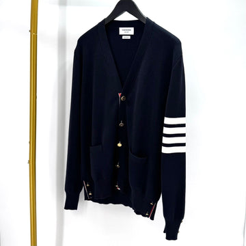 THOM BROWNE ミラノステッチ 斜めカーディガン ネイビー (MKC171A) 158419323 [P]