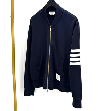 Thom Browne Diagonal Stripe Bomber Zip Jacket Navy (MJT280A) 158419475 [P]