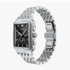 ARMANI Diego Chronograph Quadrat Herren Metall Uhr 152826015 [P]