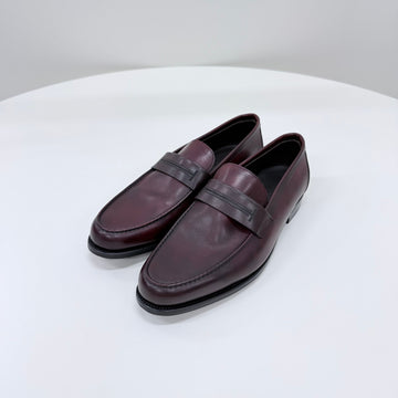 Hermes Leather Loafer Burgundy 158435919 [P]
