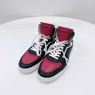 CELINE Leder High-Top Sneakers Rot 158435951 [P]