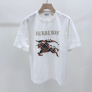 BURBERRY EKD Kreuzstich Baumwoll T-Shirt 158435955 [P]