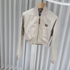 MIU MIU Panama Baumwolle Blouson Jacke Beige Damen 158440784 [P]