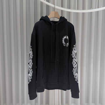 Chrome Hearts Horse Shoe Floral Hoodie Black (S Condition/XL) 158440984 [P]