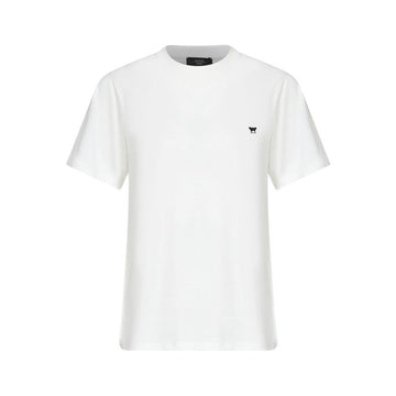 MaxMara Embroidered Logo T-Shirt White 2615971031 001 152303698 [P]