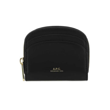 APC Demilune Logo Halfmoon Coin Card Holder Black PXAWV F63437 LZZ 150727012 [P]