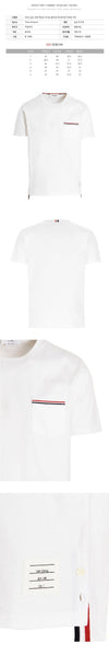 THOM BROWNE ポケット付きラウンドTシャツ ホワイト MJS010A 01454 100 158461854 [P]