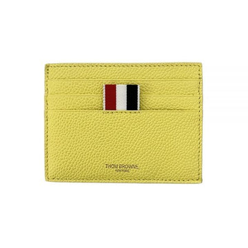 THOM BROWNE Kartenhalter mit Notenfach aus Pebble Grain in Pastellgelb 158461865 [P]