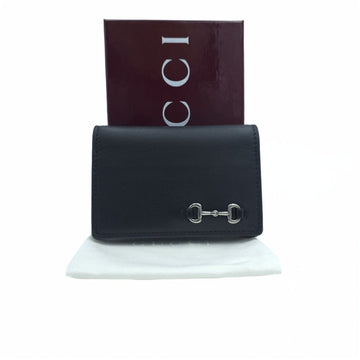Gucci Horsebit 1955 Leather Card Case Wallet 846956 158463339 [P]