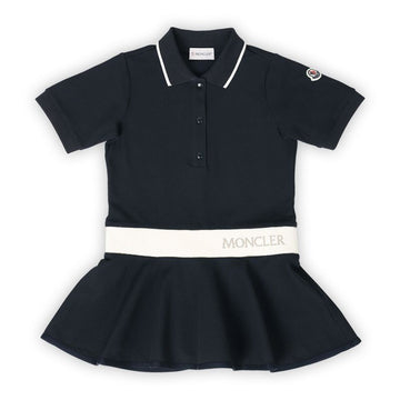 Moncler Kids Logo PK Polo Dress (Navy) 8I00001 899YV 778 132476611 [P]