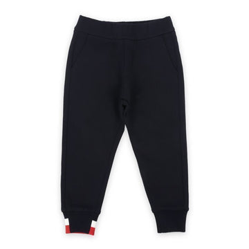 Moncler Kids Logo Patch Striped Training Pants (Navy) 8H00001 899PS 778 93998791 [P]