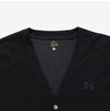 NEEDLES V-Neck Herren Cardigan aus Polyester-Mesh in Schwarz 153897477 [P]