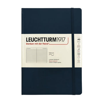LEUCHURM Softcover Medium A5 Navy, liniert 157225089 [P]