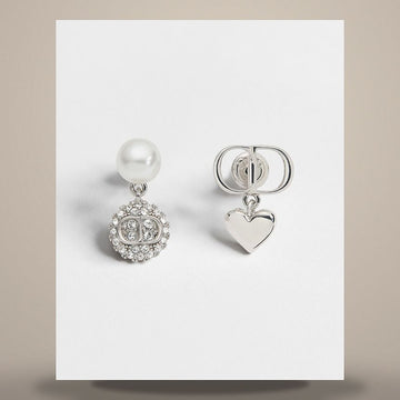 Louis Vuitton Disco Earrings Silver Finish Metal & Crystal E4891WOMCY_D001 158468708 [P]