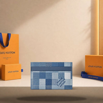 Louis Vuitton Double Card Holder Indigo Blue M2A075 158468716 [P]