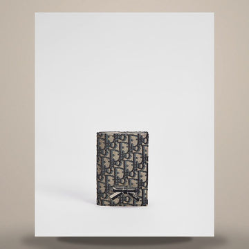 Dior Passport Cover Blue Oblique Jacquard 158469626 [P]