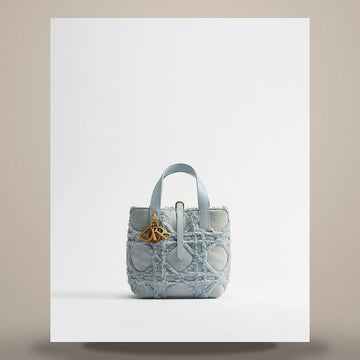 LOUIS VUITTON Dior Tote Bag Vertikal Klein Blau Cannage Denim M2835CSOK_M08I 158470176 [P]