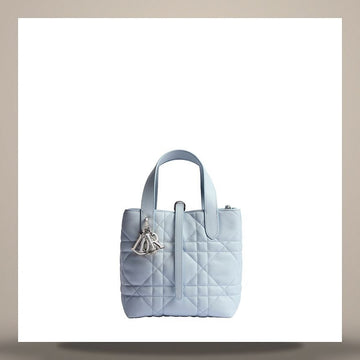 Louis Vuitton Dior Dior 2Jours Vertical Tote Bag Small Ice Blue Macro Cannage Calfskin M2835PSNW_M39Z 158470271 [P]
