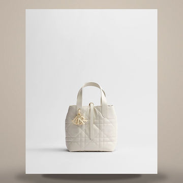 LOUIS VUITTON Dior Dior Tuileries Vertikaler Tote Bag Klein Latte Makrokanarisch Kalbsleder 158470273 [P]