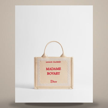 LOUIS VUITTON Dior Book Tote Strap Bag Small Beige & Rot Buchumschlag Stickerei (26,5 x 22 x 14 cm) M1404PEHN_M10I 158470340 [P]
