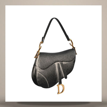 LOUIS VUITTON Saddle Strap Bag Schwarz Geprägtes Kalbsleder M0455CBAA_M900 158470353 [P]