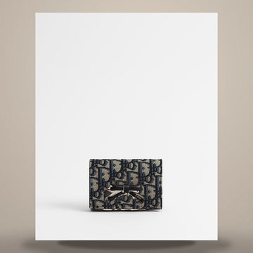 Dior Glycine Wallet Blue Oblique Jacquard S2508OUQY_M928 158470389 [P]