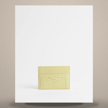 Dior Salon Frigia Card Wallet Mimosa Soft Calfskin 158470439 [P]