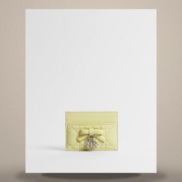DIOR Lady Freesia Kartenetui Mimosa Cannage Lammleder 158470461 [P]