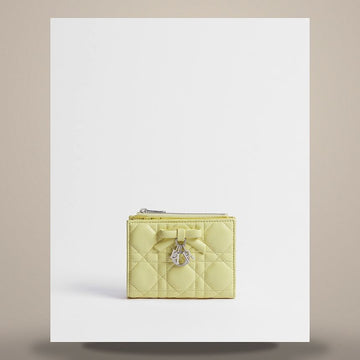 DIOR レディ ダリア 財布 ミモザ カナージュ ラムスキン 158470462 [P]