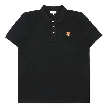MAISON KITSUNE Patch Pique Polo Shirt für Herren (Schwarz) PM00209KP0002 P199 156485551 [P]