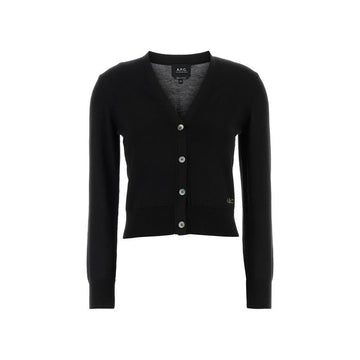 APC V-Ausschnitt Strickjacke Schwarz 153855179 [P]