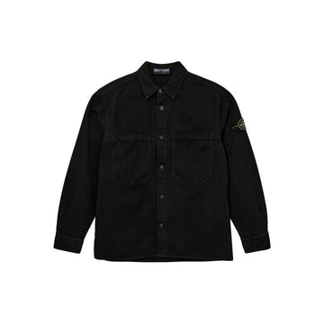 STONE ISLAND ストーン 25FW ワッペン パッチ シャツジャケット ブラック K2S15 1200025 S0184 V0129 150552538 [P]