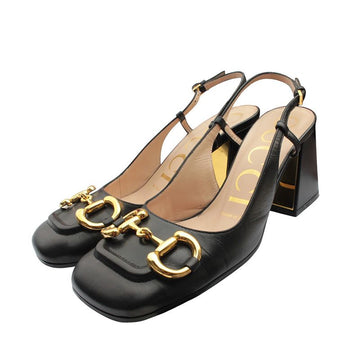 GUCCI Goldene Horsebit Slingback Schuhe 35 1/2 158474451 [P]